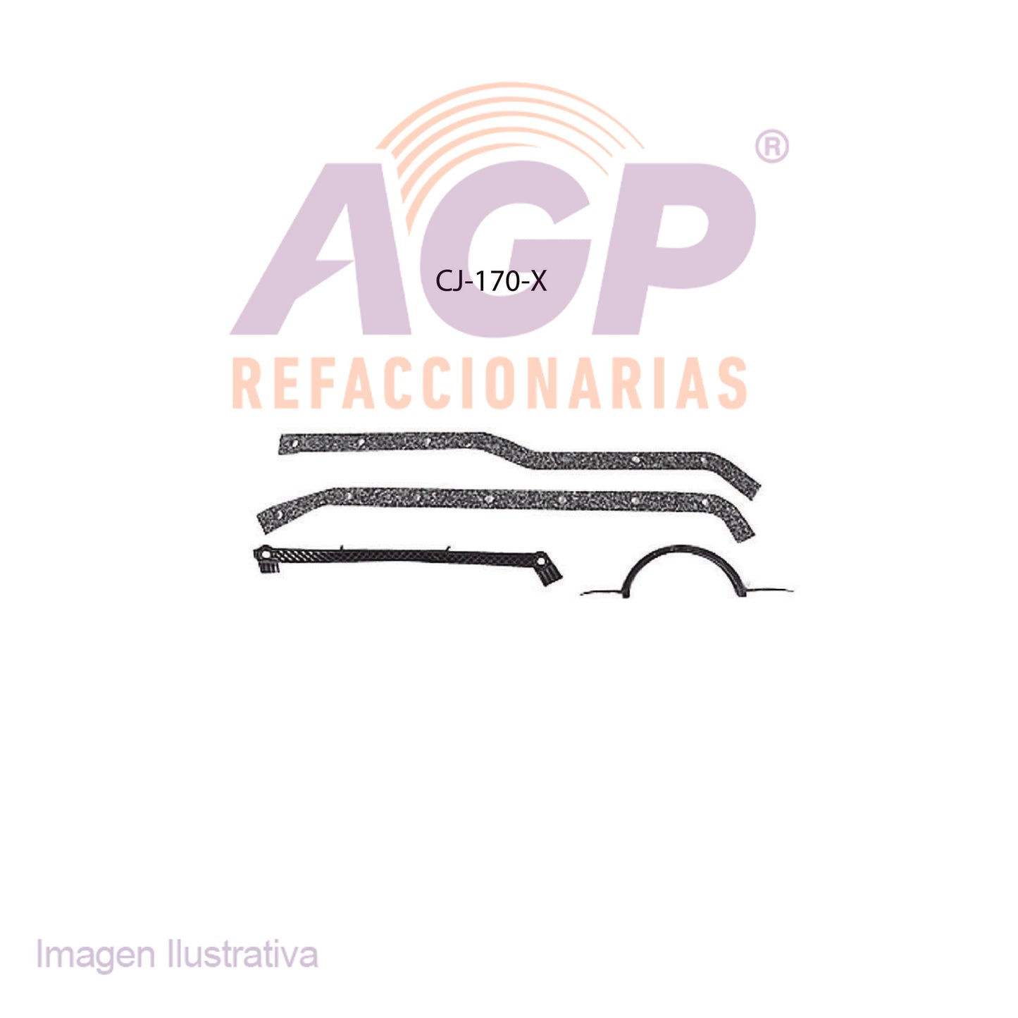 EMPAQUE DE CARTER CHEV. CHEVY II L4 2.5L (62-68) - MONZA L4 2.5L (78-79) - NOVA L4 2.5L (69-70) - SUBURBAN L4 2.5L (63-66) - PONTIAC PHOENIX L4 2.5L (77-78) - SUNBIRD L