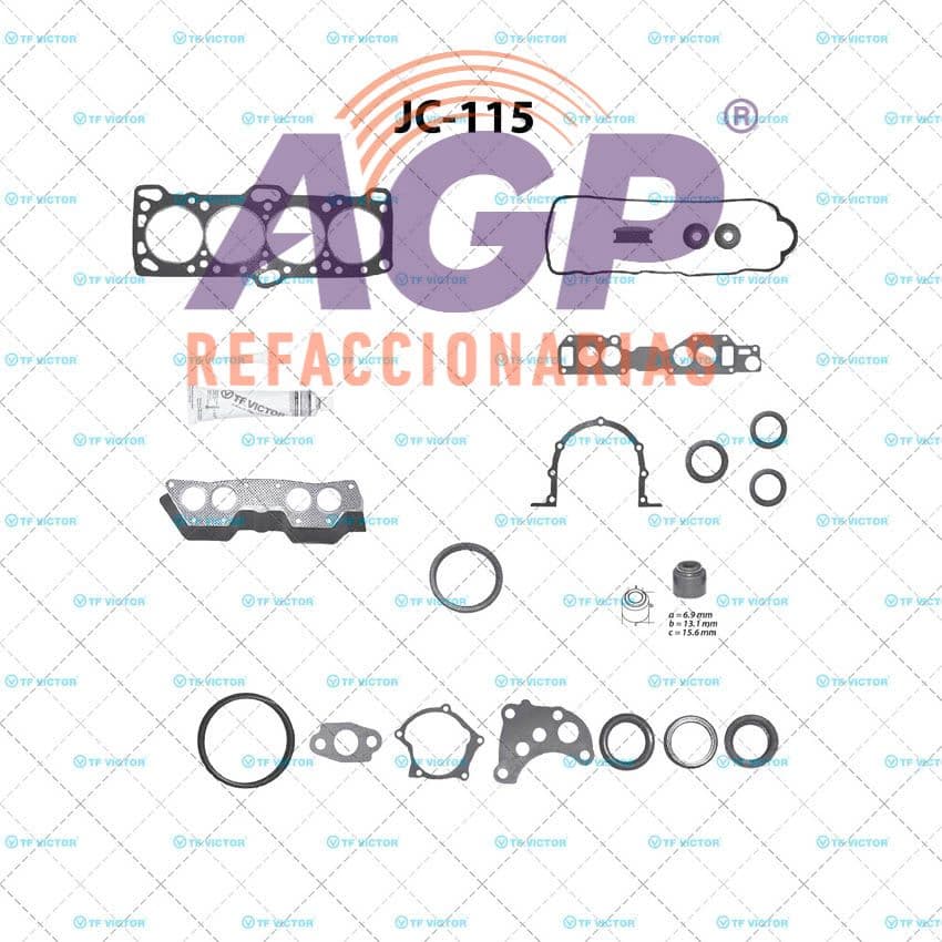 EMPAQUE JUEGO COMPLETO CHRYS. HYUNDAI MITSUB. H100 L4 2.4 03-07