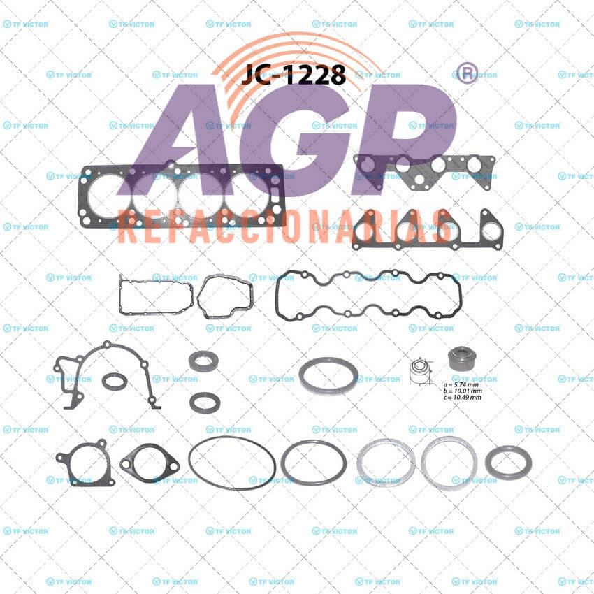 EMPAQUE JUEGO COMPLETO CHEV ASTRA L4 2.0 16V 04-07