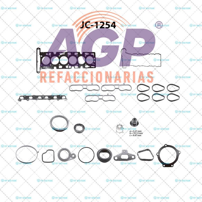 EMPAQUE JUEGO COMPLETO CHEV. ENVOY L6 4.2 02-04 - TRAIL BLAZER L6 4.2 02-04 - ISUZU ASCENDER L6 4.2 03-04 - OLDSM. BRAVADA L6 4.2 02-03.