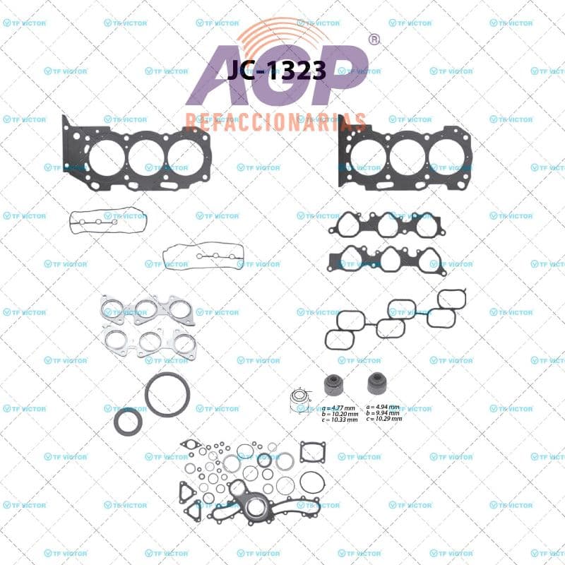 EMPAQUE JUEGO COMPLETO TOYOTA TACOMA V6 4.0 1GRFE 05-08