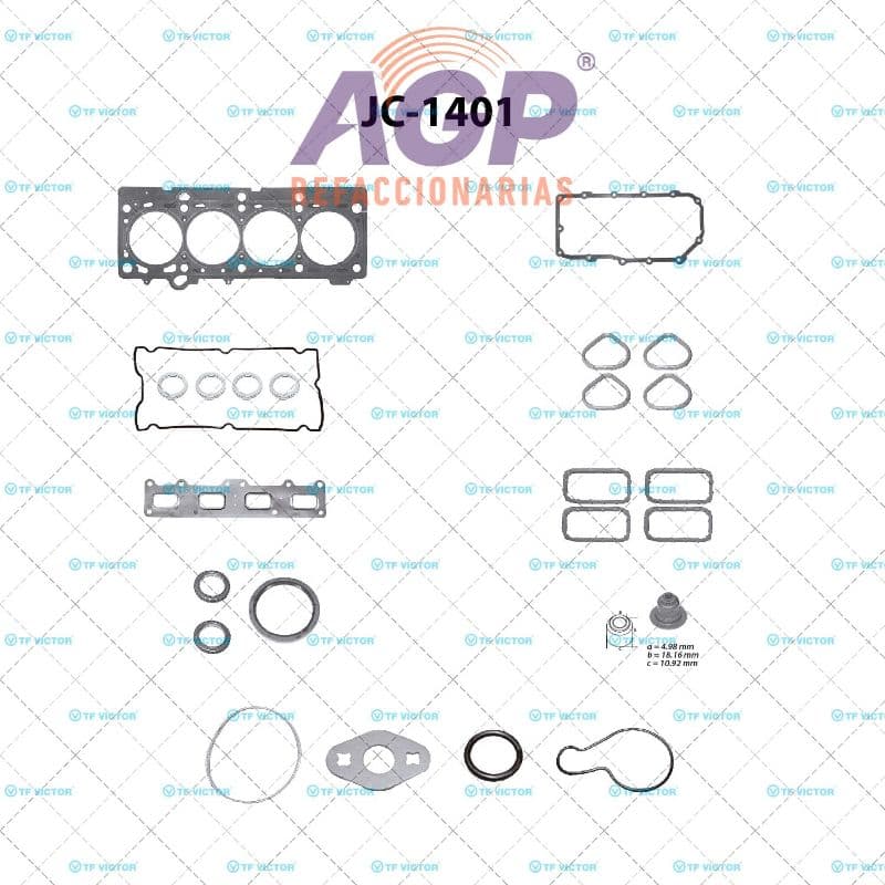 EMPAQUE JUEGO COMPLETO CHRYSLER PT CRUISER L4 2.0 01-05