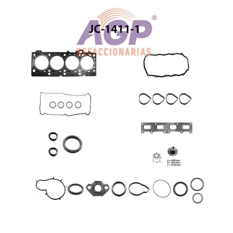 FULLSET DODGE STRATUS L4 2.4 16V 02-06 (TFV-JC1411-1)