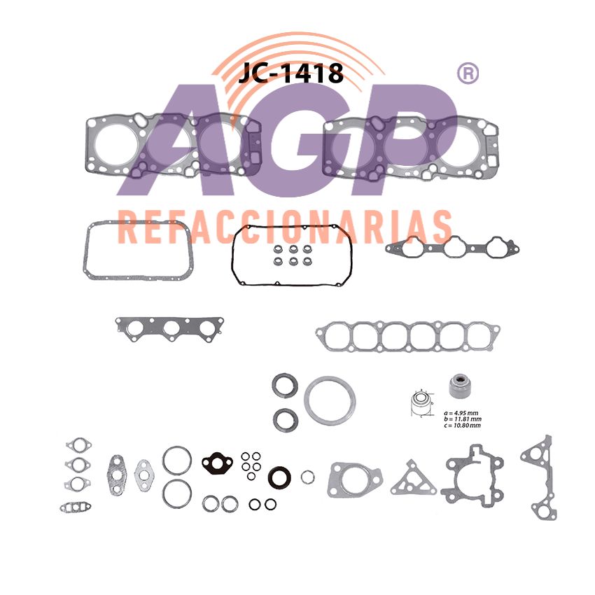 FULLSET CHRYS. V6 2.5 24V CIRRUS (95-00) - STRATUS (95-00) - SEBRING (TFV-JC1418)