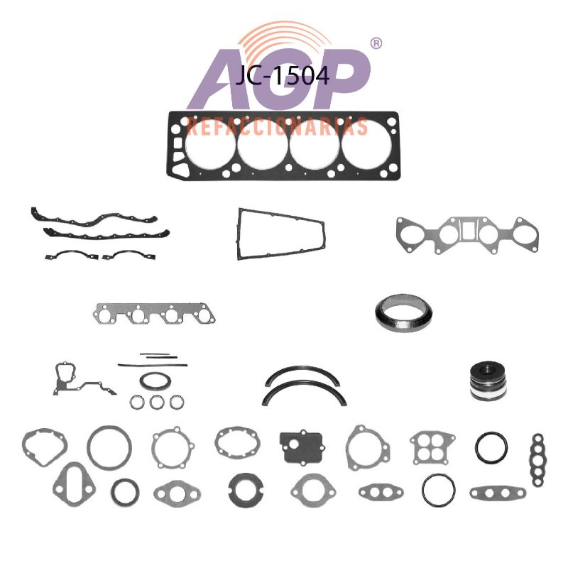 EMPAQUE JUEGO COMPLETO FORD RANGER PICK-UP L4 2.3 140 74-86 - REFACCIONARIAS AGP