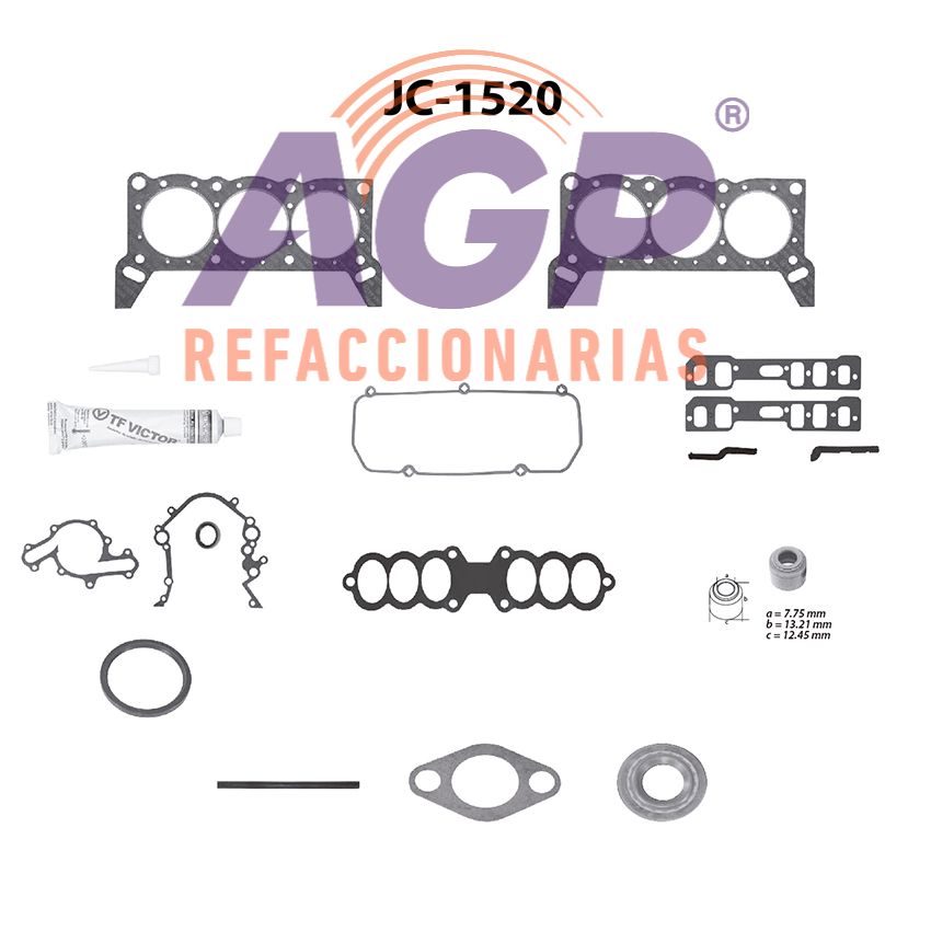 EMPAQUE JUEGO COMPLETO FORD WINDSTAR V6 3.8 232 95-96