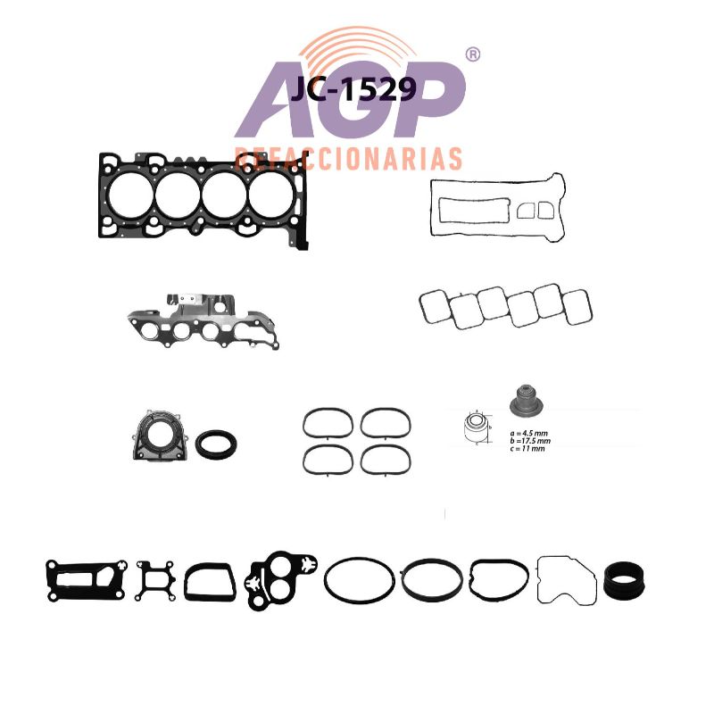 EMPAQUE JUEGO COMPLETO FORD L4 2.5 16V DOHC