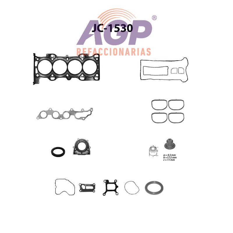 EMPAQUE JUEGO COMPLETO FORD L4 2.3 FUSION 07-11
