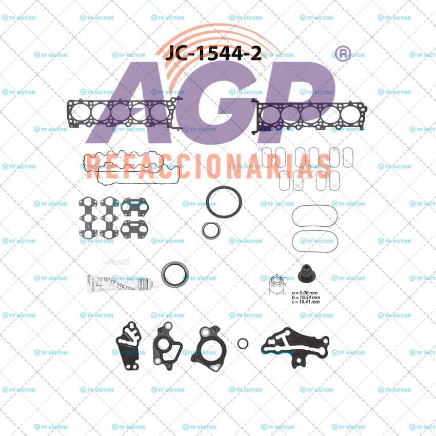 EMPAQUE JUEGO COMPLETO FORD TRITON V10 6.8 415 30V SOHC 04-08 SUPER DUTY F450 F550 - ECONOLINE VAN WAGON