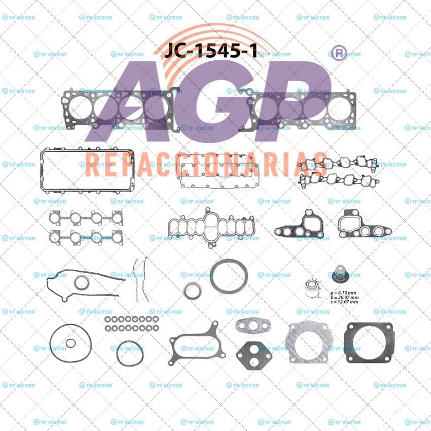 EMPAQUE JUEGO COMPLETO FORD TRITON V8 4.6 5.4 00-03 MULTIP. ADM. VENTANA CUADRADO