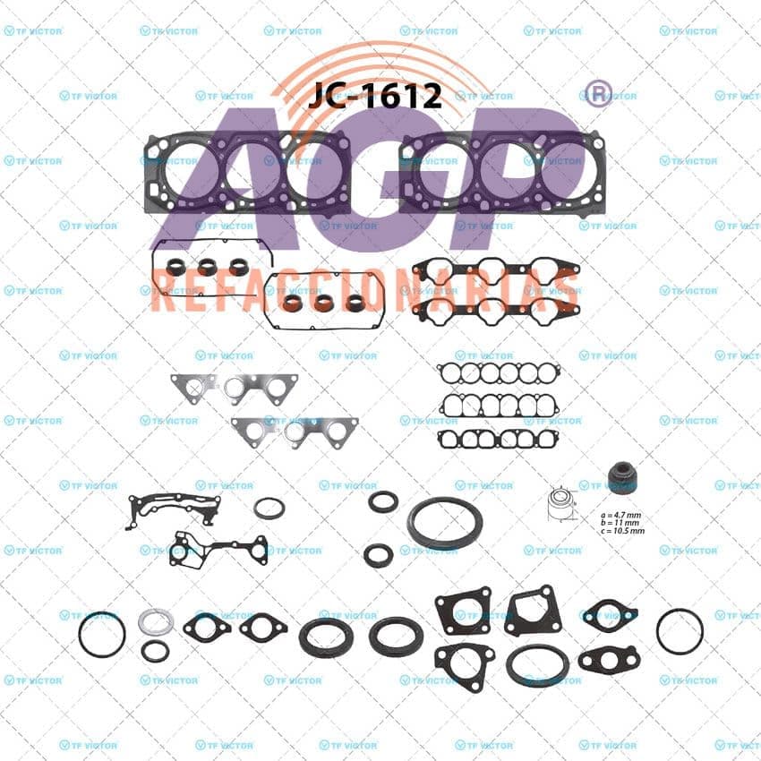 EMPAQUE JUEGO COMPLETO MITSUB. GALANT V6 3.8 SOHC 6G75 04-09