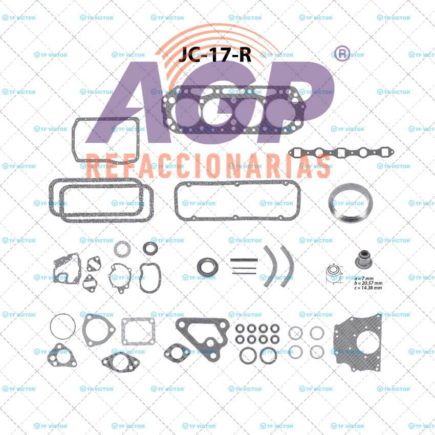 EMPAQUE JUEGO COMPLETO DATSUN PICK-UP L4 J151500J161600 70-84