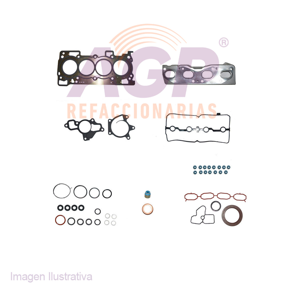 EMPAQUE JUEGO COMPLETO NISSAN JUKE L4 1.6 (11-19) - SENTRA L4 1.6 (17-19) - XTRAIL (15-19) - RENAULT CLIO RS - CLIO SPORT (15-19) (APLICACIONES USA TIIDA) L4 1.6L (1618CC) D