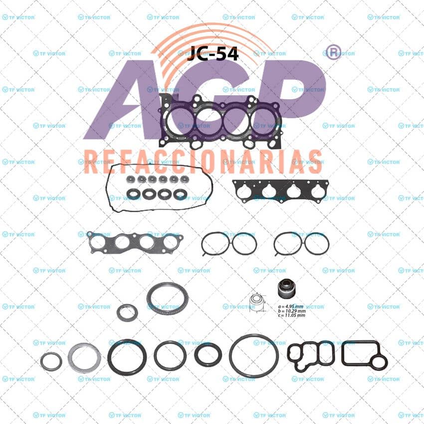 EMPAQUE JUEGO COMPLETO HONDA CRV L4 2.4 K24A1 02-06
