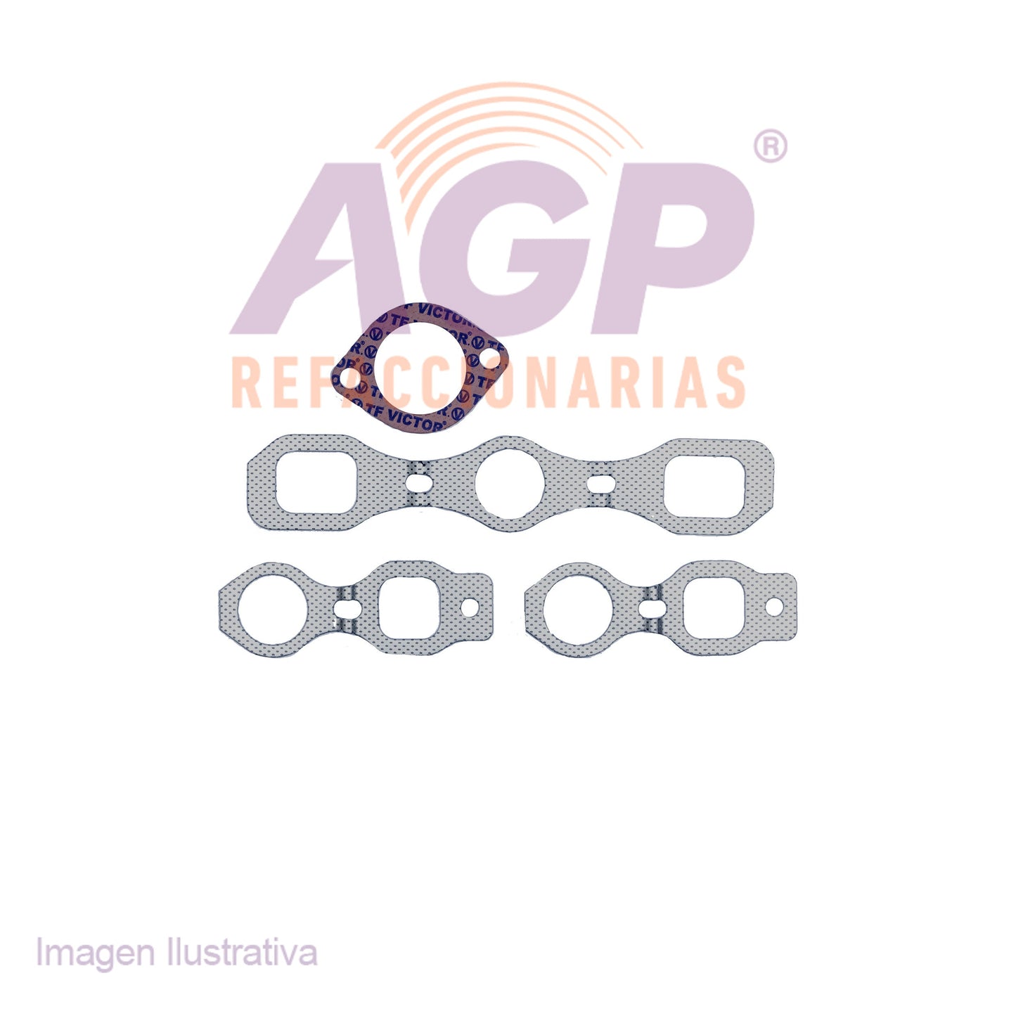 EMPAQUE MULTIPLE ADM-ESC. CHEV. BEL AIR, BISCAYNE, IMPALA 6CIL. 3.8L (60-63) (TFV-MU41202)