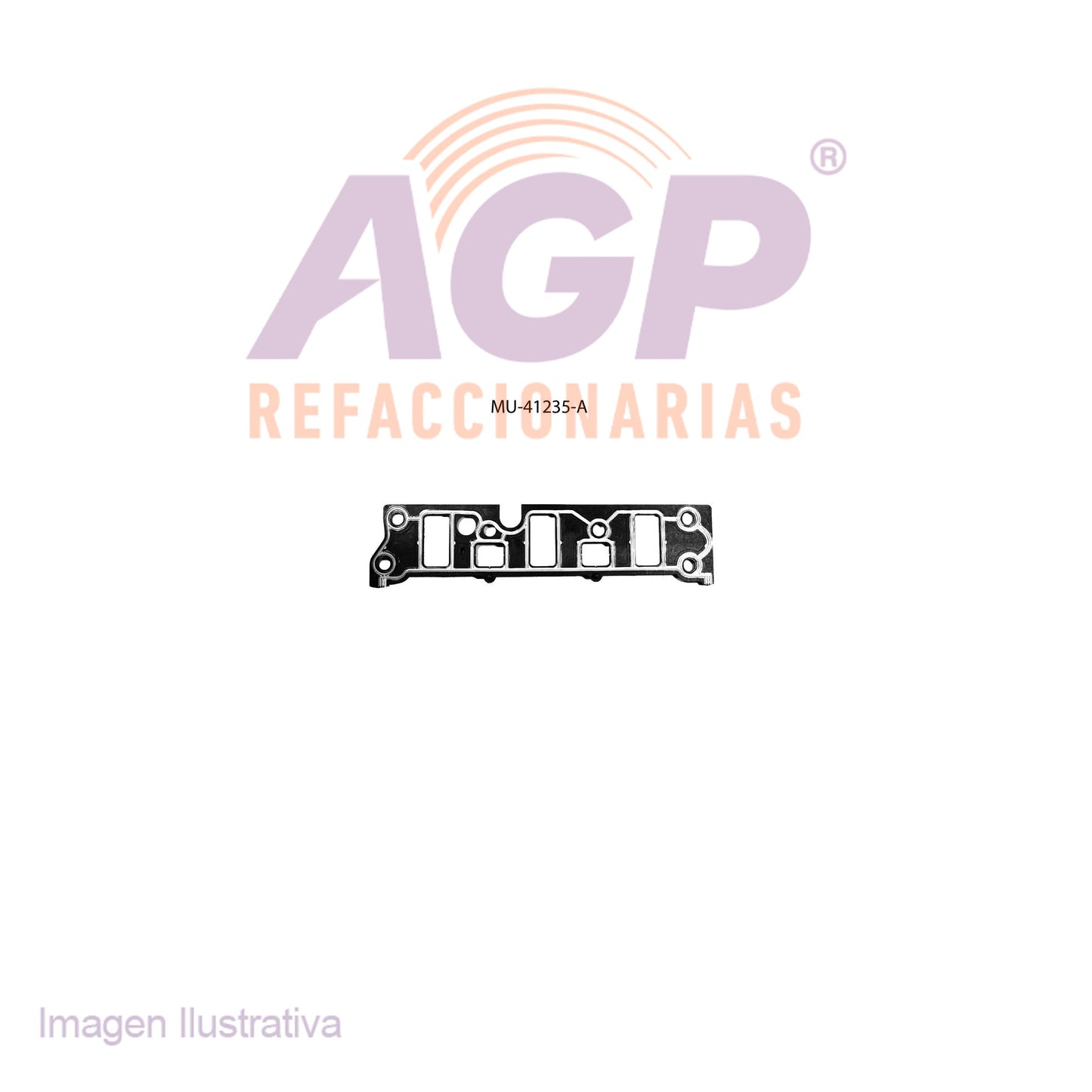 EMPAQUE DE MULTIPLE ADM. BUICK V6 3.8L ALLURE 2005 - LESABRE 97-05 - PARK AVENUE 97-05 - REGAL 94-07 - RIVIERA 1997 - CHEV. V6 3.8L CAMARO 97-02 - IMPALA 00-05 - LUMINA 98-99 - MONTE CARLO 98-05 - PO - REFACCIONARIAS AGP