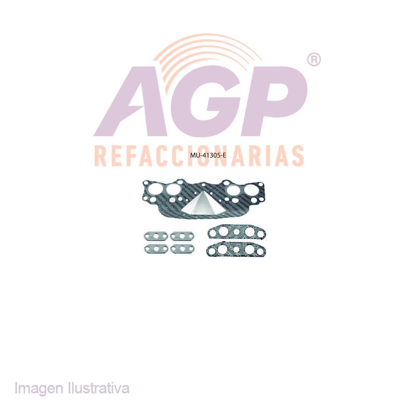 EMPAQUE DE MULTIPLE ESC. TOYOTA PICK-UP L4 22R 83-84 - CELICA L4 2.4L 83-84 - 4RUNNER L4 2.4L 1984 .
