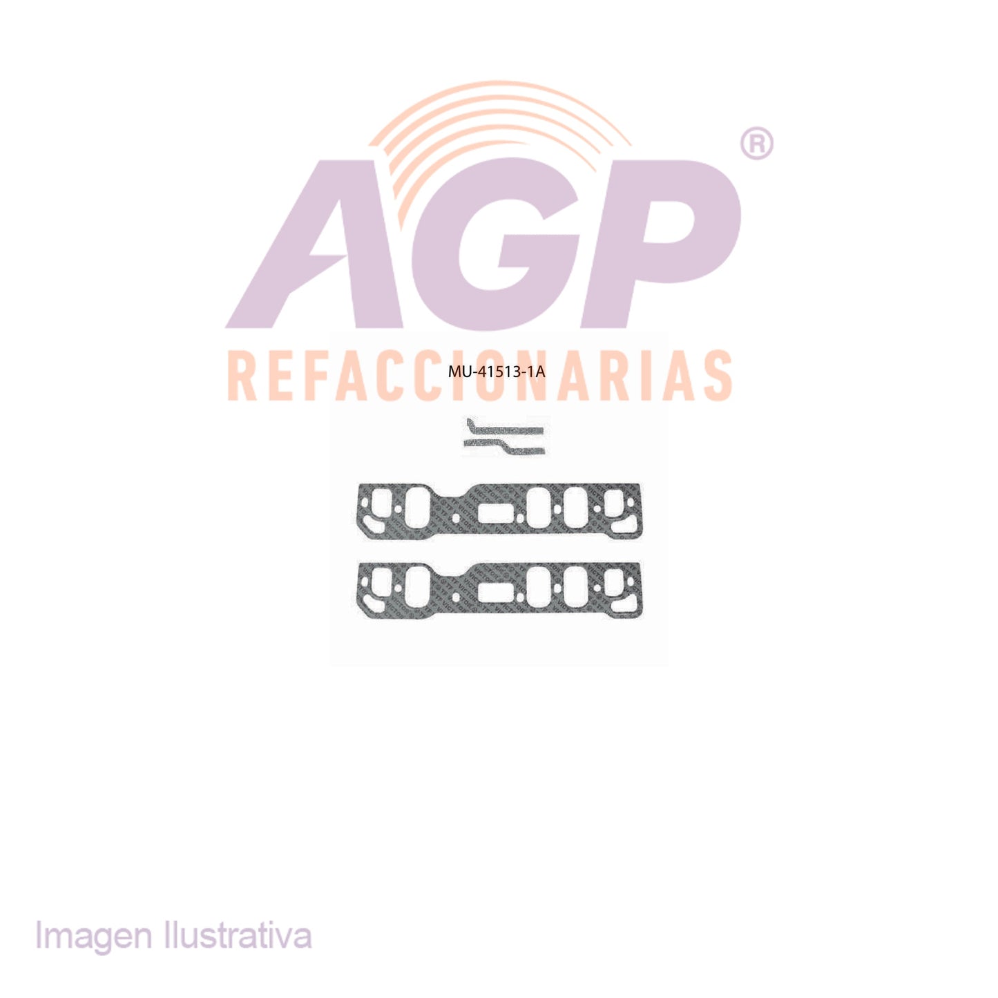 EMPAQUE DE MULTIPLE ADM. FORD LTD V6 3.8L (84-86) - MUSTANG V6 3.8L (84-86) - THUNDERBIRD V6 3.8L (84-87) - CAPRI V6 3.8L (86-84) - COUGAR V6 3.8L (84-87) - MARQUIS V6 3.