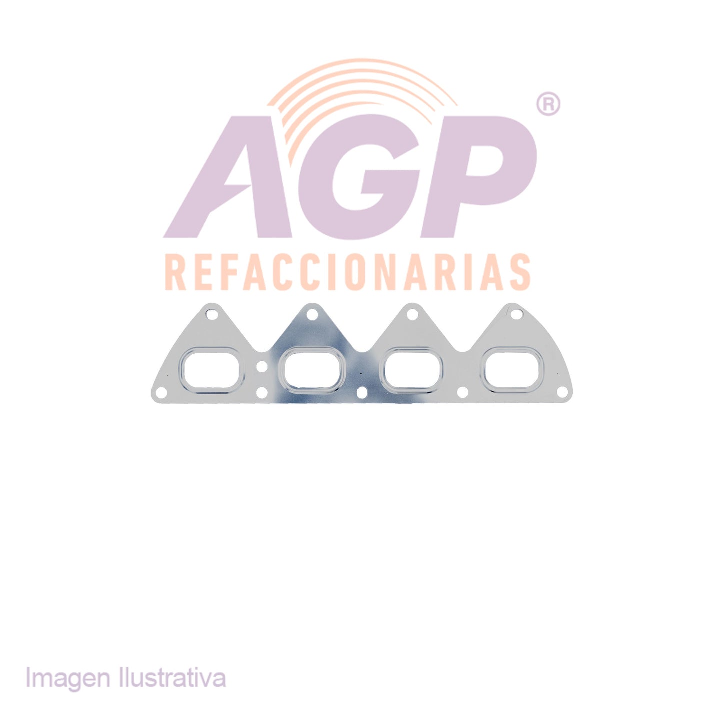 EMPAQUE DE MULTIPLE ESC. NISSAN APRIO 1.6 16V DOHC 08-10 - PLATINA 1.6 16V DOHC 02-10 - RENAULT CLIO 1.6 16V DOHC 01-10 - KANGOO L4 1.6 K4M 04-10 - STEPWAY SANDERO 1.6 16V DOHC 11-17