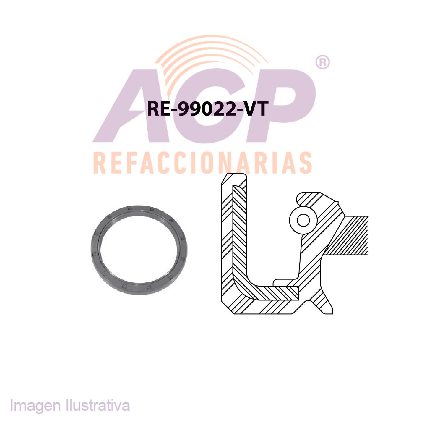 RETEN DE CIGUEAL FORD AEROSTAR V6 3.0L 86-97 - ESCORT L4 1.6L 81-85 1.9L 85-86 2.0L 97-02 - EXP L4 1.6L 82-85 L4 1.9L 86-88 - FOCUS L4 2.0L 00-04 - PROBE V6 3.0L 90-92 - RANGER V6 3.0L 91-08 -