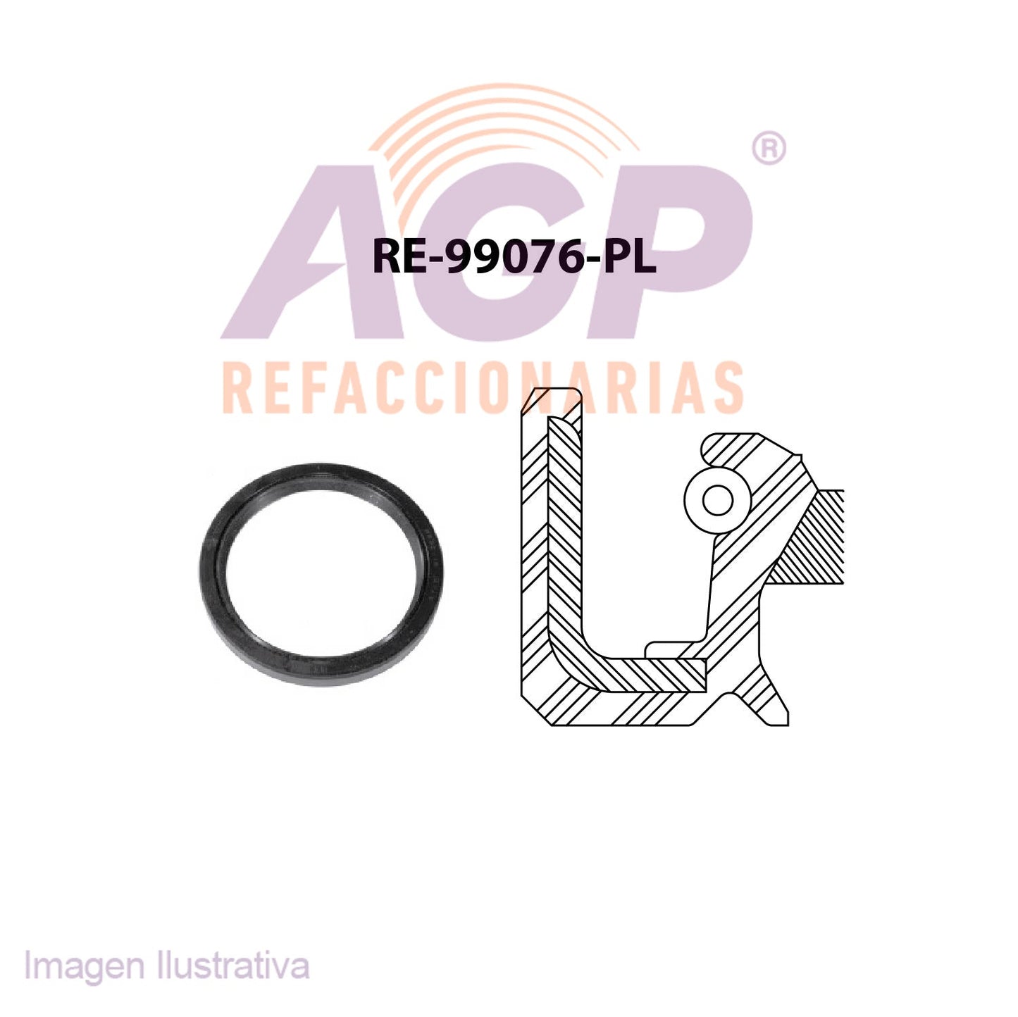 RETEN DE CIGUEAL DEL. NISSAN L4 1.6 16V DOHC