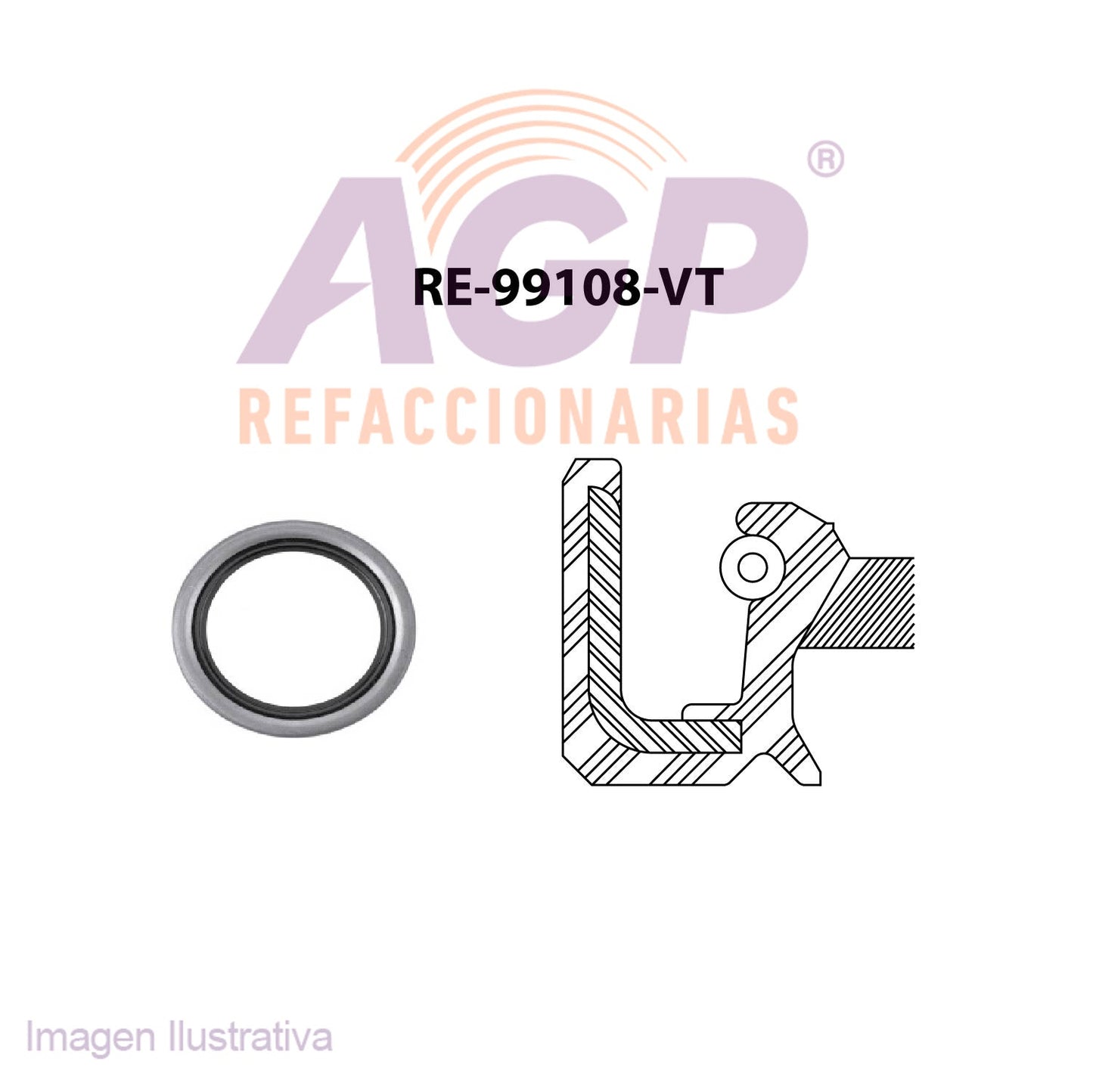 RETEN DE CIGUEAL TRAS. ACURA MDX V6 3.5L 08-17 - RLX V6 3.5L 08-17 - HONDA ACCORD L4 2.4L DOHC 16V. 08-15 V6 3.0L SOHC 24V 03-07 3.5L 08-17 - CITY