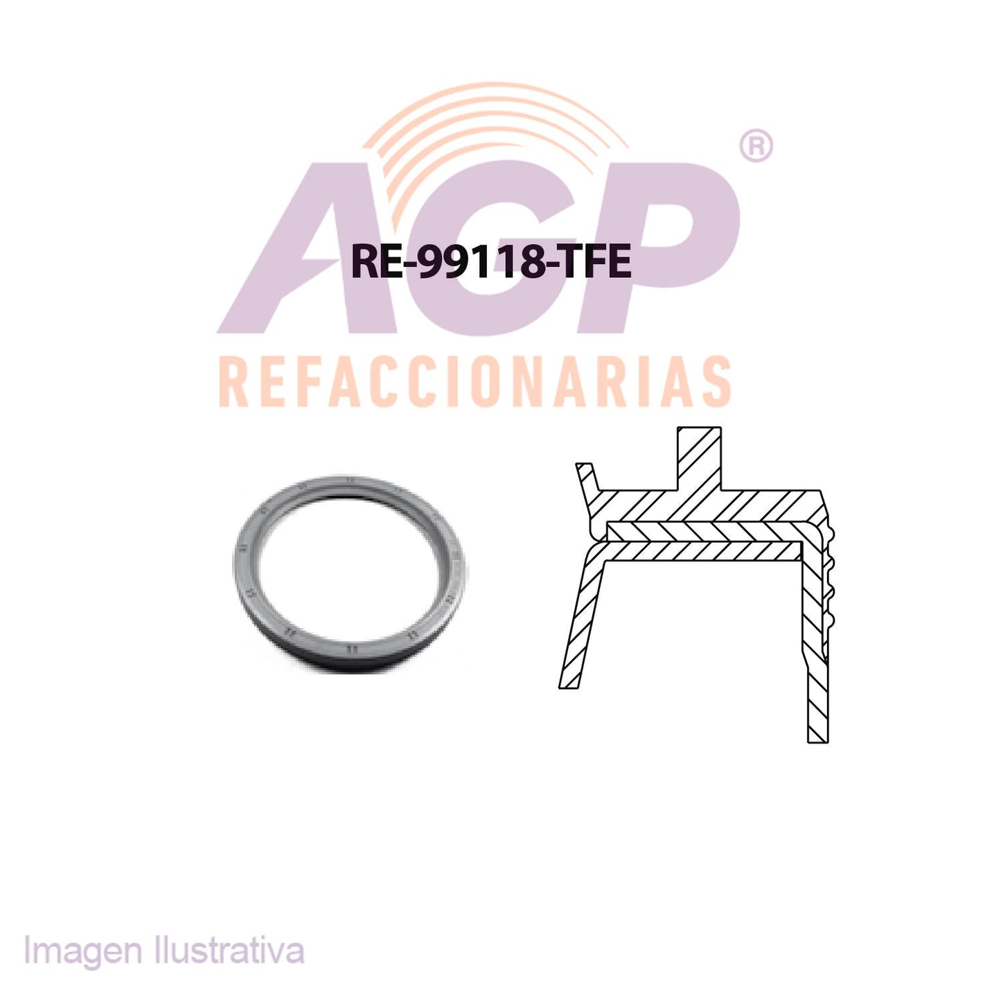 RETEN DE CIGUEAL TRAS.CHEV TRAILBLAZER L6 4.2 256 LL8 24V DOHC 02-09