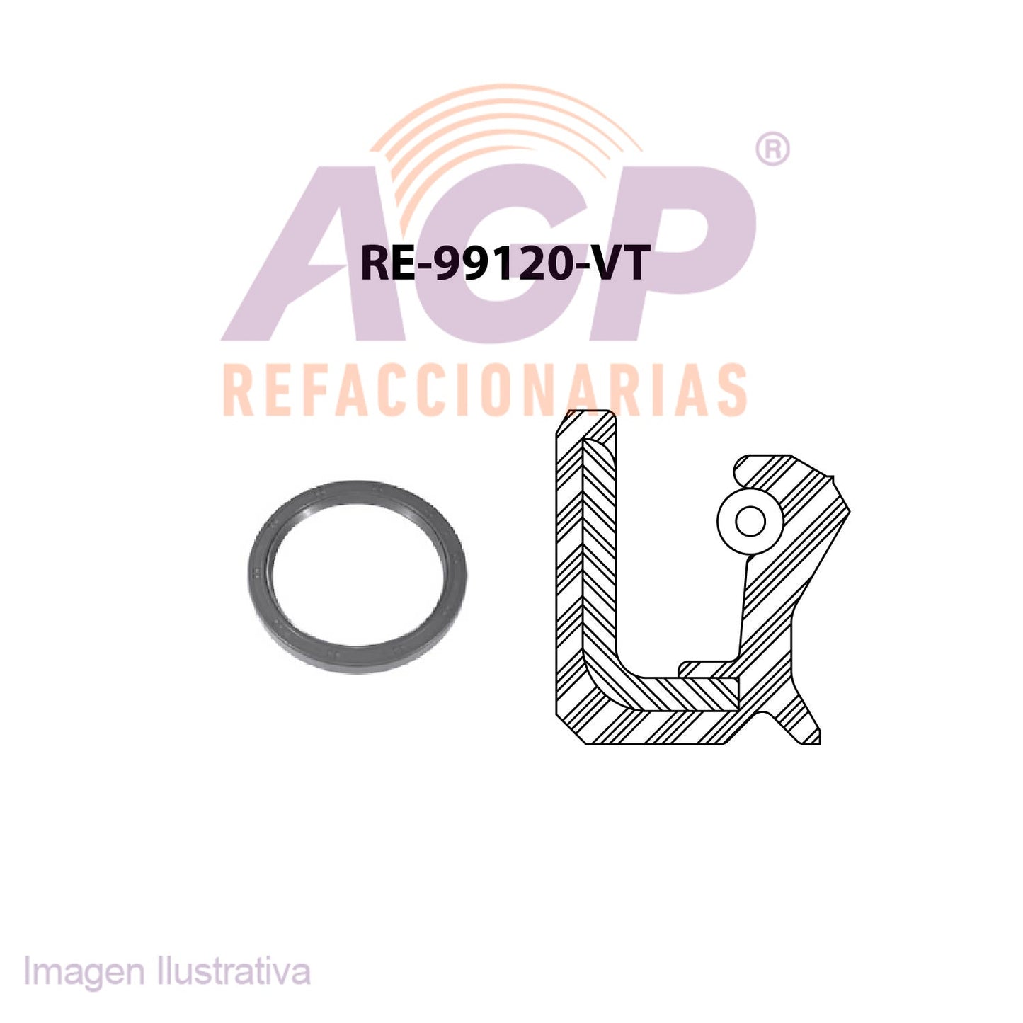 RETEN DE CIGUEAL TRAS. NISSAN CUBE L4 1.8L 09-14 - KICKS L4 1.6L 22-24 - JUKE L4 1.6L 11-19 -SENTRA L4 1.6 - SENTRA L4 1.8L 13-17 L4 2.0L 07-12 - TIIDA L4 1.8L 07-17 - V-DRIVE L4 1.6L 22-24 - VERS