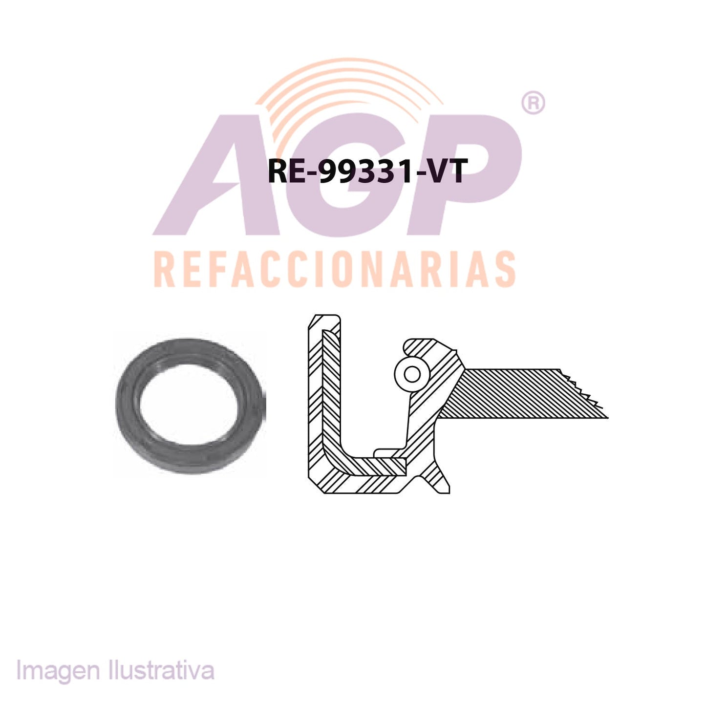 RETEN DE CIGUEAL DELANTERO CHRYSLER ATOS L4 1.0 1.1 00-11