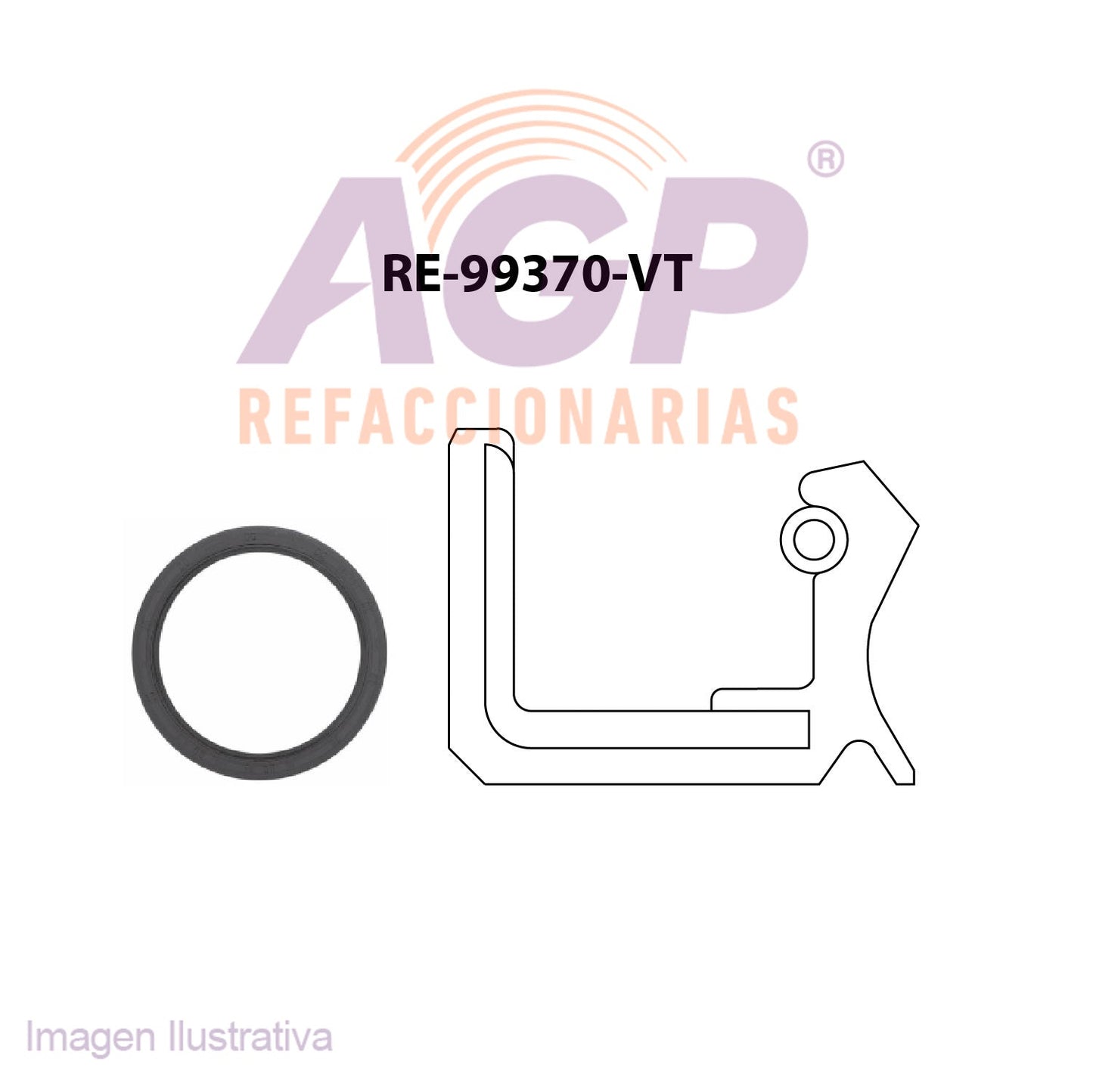 RETEN DE CIGUEAL TRAS. NISSAN L4 2.0 16V 01-06 SENTRA - 200SX