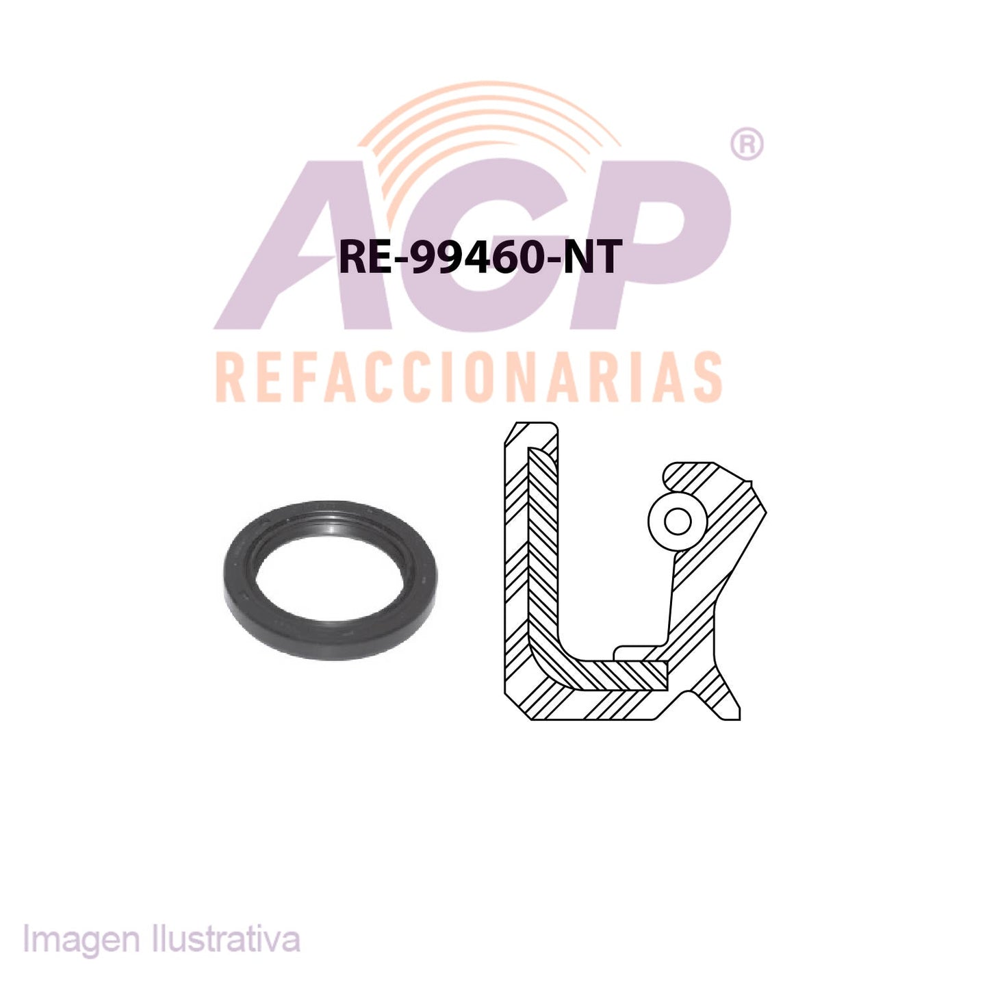 RETEN DE CIGUEAL DELANT. FORD ESCORT L4 1.8 DOHC 94-95