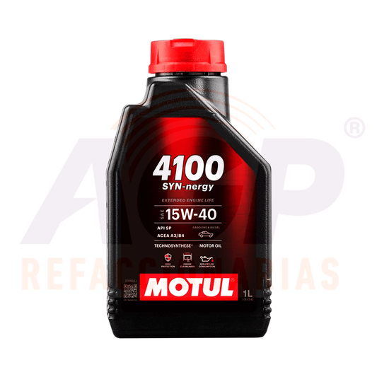 ACEITE MOTUL 4100 SYN-NERGY 15W-40 12X1L TECHNOSYNTHESE