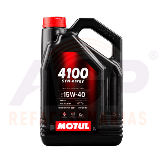 ACEITE MOTUL 4100 SYN-nergy 15W-40 4X5L TECHNOSYNTHESE