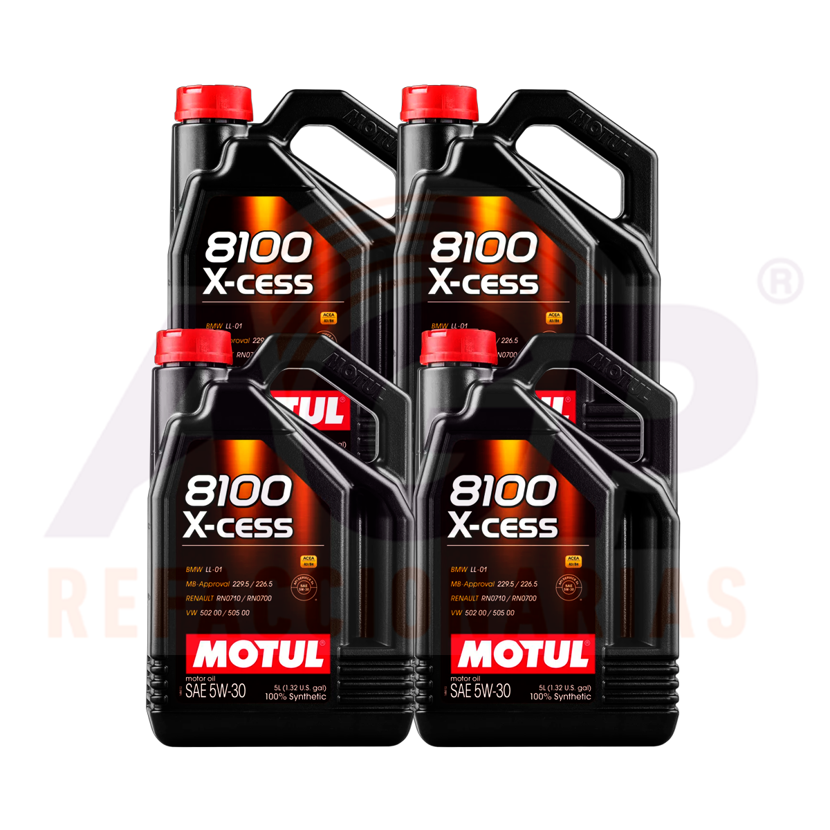 CAJA 4 PZAS ACEITE MOTUL 8100 X-CESS 5W-30 4X5L