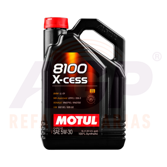 ACEITE MOTUL 8100 X-CESS 5W-30 4X5L 100% SINTETICO