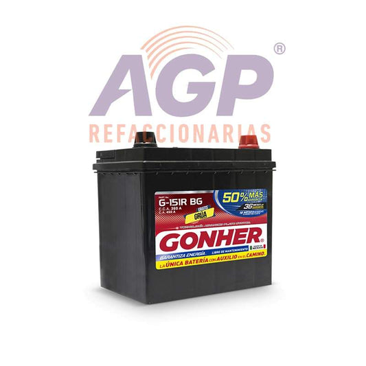 ACUMULADOR GONHER TIPO 1 G-151RBG DEVOLVIENDO CASCO (AGO-G151RBGCASCO)