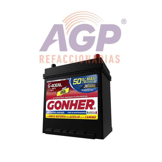 ACUMULADOR GONHER TIPO 1 G-40ENL DEVOLVIENDO CASCO (AGO-G40ENLCASCO)