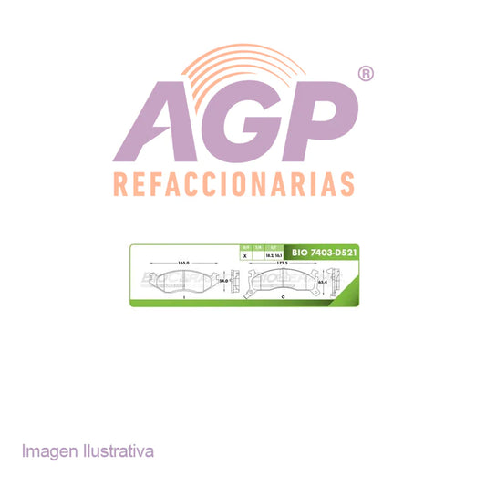 BALATA DE FRENO DELANTERA CHRYSLER IMPERIAL 1991-1993