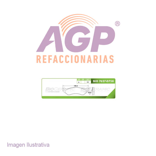 BALATA DE FRENO DELANTERA DODGE B1500 1998-1998