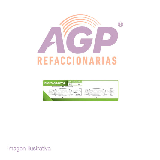 BALATA DE FRENO DELANTERA HONDA ACCORD 1998-2002
