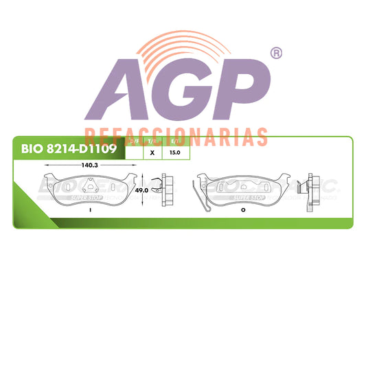 BALATA DE FRENO TRASERA FORD EXPLORER 2005-2010