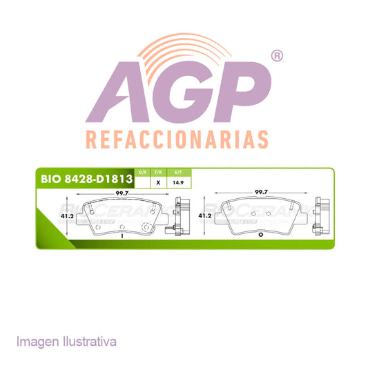 BALATA DE FRENO TRASERA HYUNDAI TUCSON 16-19