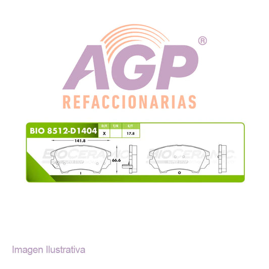 BALATA DE FRENO DELANTERA CHEVROLET CAMARO 2010-2015
