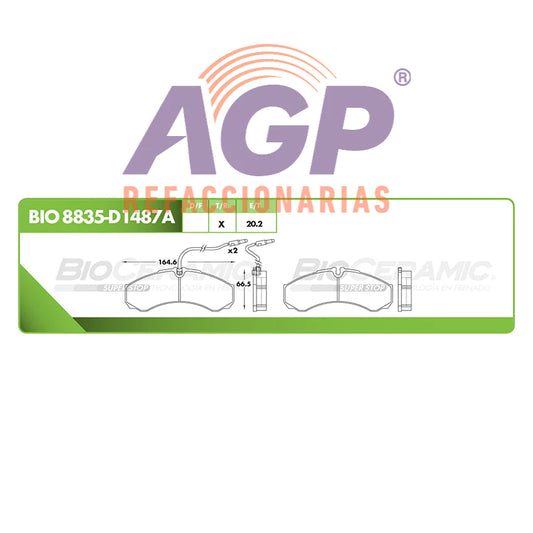 BALATA TRASERA NISSAN CABSTAR 2011-2012