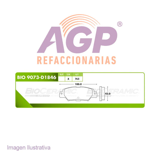 BALATA DE FRENO TRASERA MAZDA CX-5 2015-2020