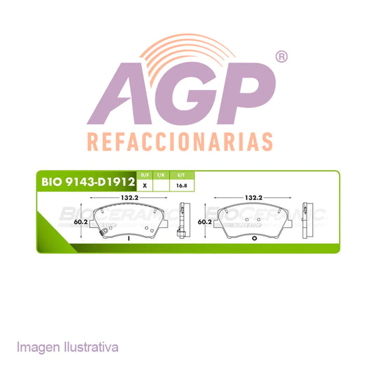 BALATA DE FRENO DELANTERA HYUNDAI ELANTRA2017-2019