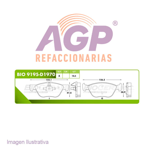 BALATA DE FRENO DELANTERA RAM 700 15-2020 CLUB CAB FIAT STRADA 12-14