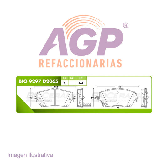 BALATA DE FRENO DELANTERA TOYOTA C-HR 2018-2020