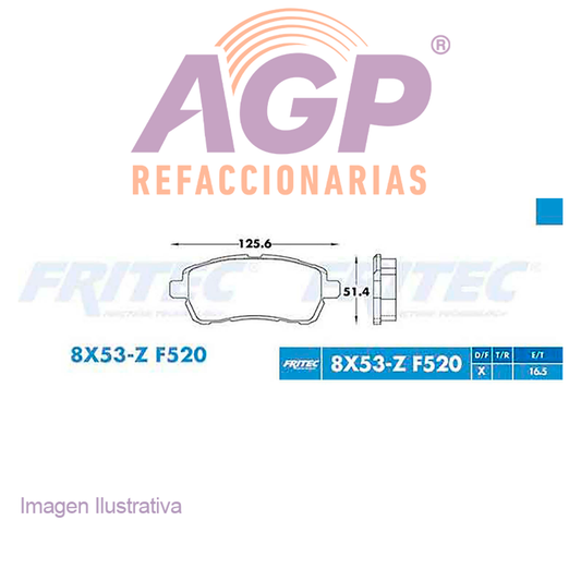 BALATA  DELANTERA FORD FIGO 2016-2019 (FRI-SPC8X53Z)