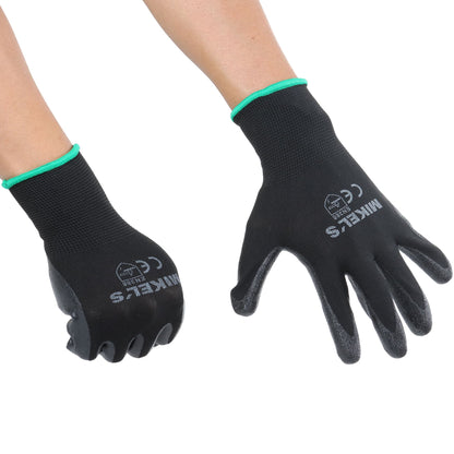 GUANTES PARA TRABAJO DE NYLON CON ESPUMA DE NITRILO (M) - REFACCIONARIAS AGP